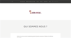 Desktop Screenshot of geek-occaz.fr