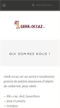 Mobile Screenshot of geek-occaz.fr